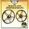 WAVE 100 / EX5 DREAM / 110 / 110 FI / WAVE 100 R / ALPHA (NO DISC) SPORT RIM WITH BUSH AND BEARING SP510 140 X 160 X 17