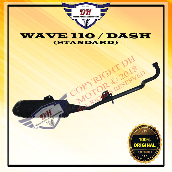 WAVE 110 / DASH V1 (ORIGINAL) EXHAUST MUFFLER (STANDARD) PIPE HONDA