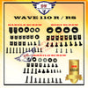 WAVE 110 R / RS (OEM) SCREW COVER SET  HONDA WAVE110 FULL SET