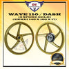 WAVE 110 / DASH V1 / V2 SPORT RIM ENKEI WITH BUSH AND BEARING 5 SPOKE 140 X 160 X 17 (GOLD) SINGLE DISC HONDA