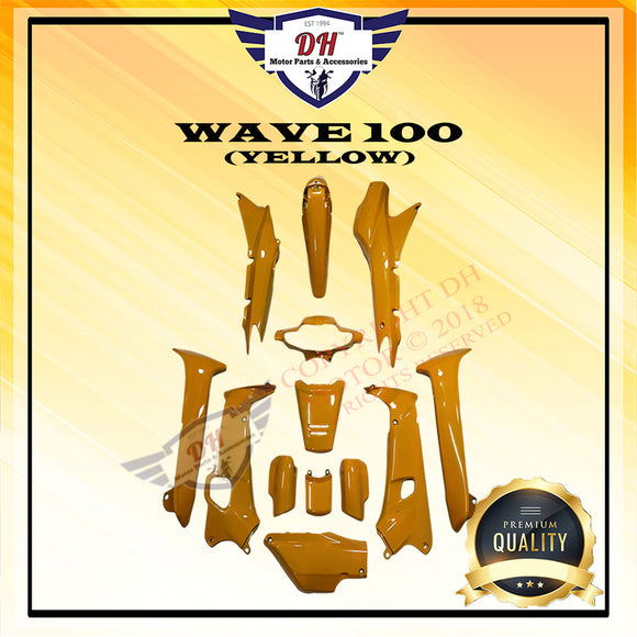 WAVE 100 COVER SET (YELLOW) FULL SET