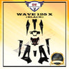 WAVE 125 X COVER SET (BLACK) FULL SET HONDA ULTIMO