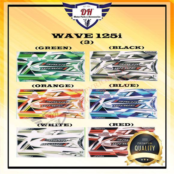 WAVE 125 I (3) / WAVE 125 S STICKER BODY STRIPE HONDA SINGAPORE