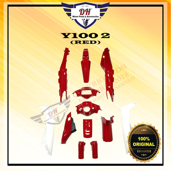 Y100 2 (ORIGINAL) COVER SET (RED) YAMAHA SPORT 2