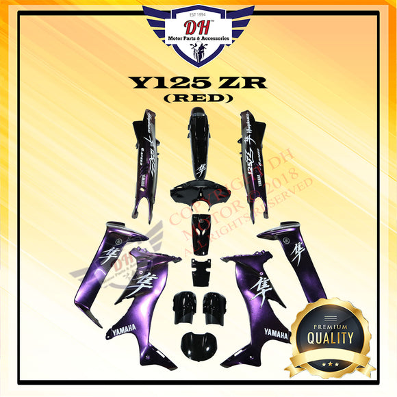 🔥 READY STOCK🔥  Y125 ZR COVER SET HAYABUSA YAMAHA , STICKER STAMPED WITH 2K CLEAR