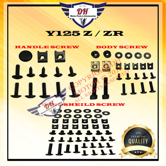 Y125 Z / Y125 ZR SCREW COVER SET YAMAHA 125 125Z 125ZR Y125Z Y125ZR