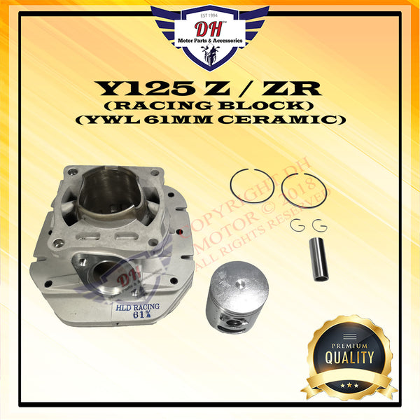 Y125 Z / ZR (YWL) HIGH PERFORMANCE CYLINDER RACING BLOCK KIT (61MM) (CERAMIC)