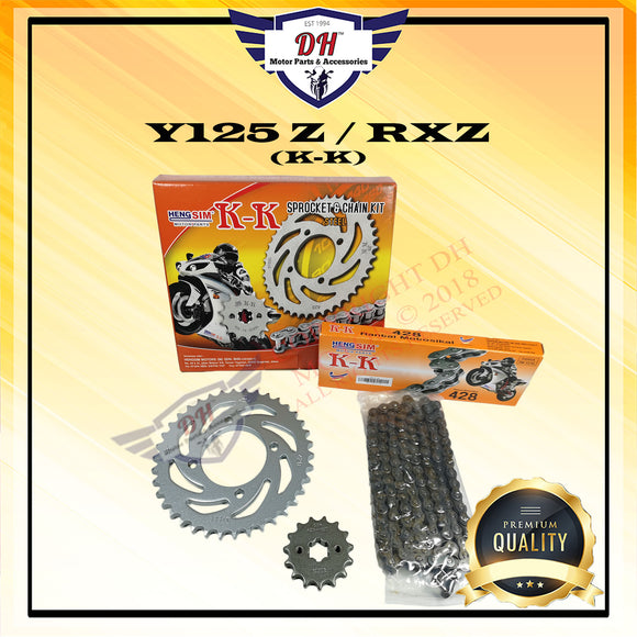 Y125 Z / RXZ K-K 428 FULL STEEL SPROCKET CHAIN SET YAMAHA