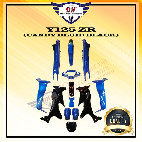 Y125 ZR COVER SET (CANDY BLUE + BLACK) YAMAHA 125 125Z 125ZR Y125Z Y125ZR