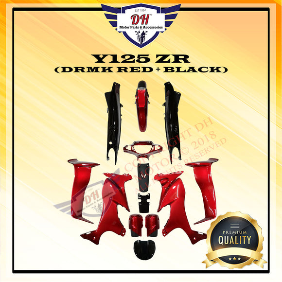 Y125 ZR COVER SET (DRMK RED + BLACK) YAMAHA 125 125Z 125ZR Y125Z Y125ZR