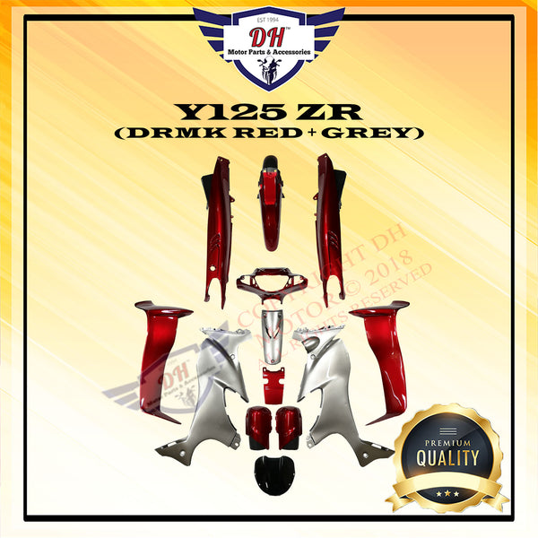 Y125 ZR COVER SET (DRMK RED + GREY) YAMAHA 125 125Z 125ZR Y125Z Y125ZR