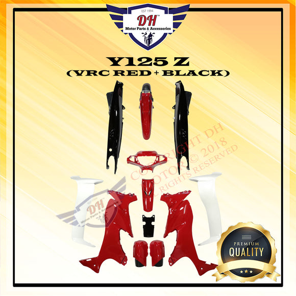Y125 Z COVER SET (VRC RED + BLACK) YAMAHA 125 125Z 125ZR Y125Z Y125ZR