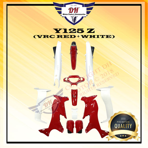 Y125 Z COVER SET (VRC RED + WHITE) YAMAHA 125 125Z 125ZR Y125Z Y125ZR