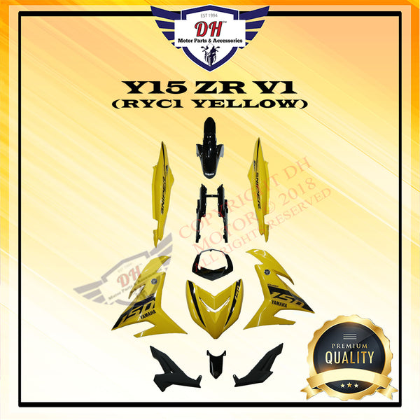 Y15 V1 / V2 COVER SET SNIPER GP 2019 / 2020 YAMAHA LC150 EXCITER, STICKER STAMPED WITH 2K CLEAR