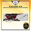 Y15 V2 (ORIGINAL) COVER SET YAMAHA LC150 EXCITER (MATT RED) FULL SET, WITH BODY STICKER ORIGINAL