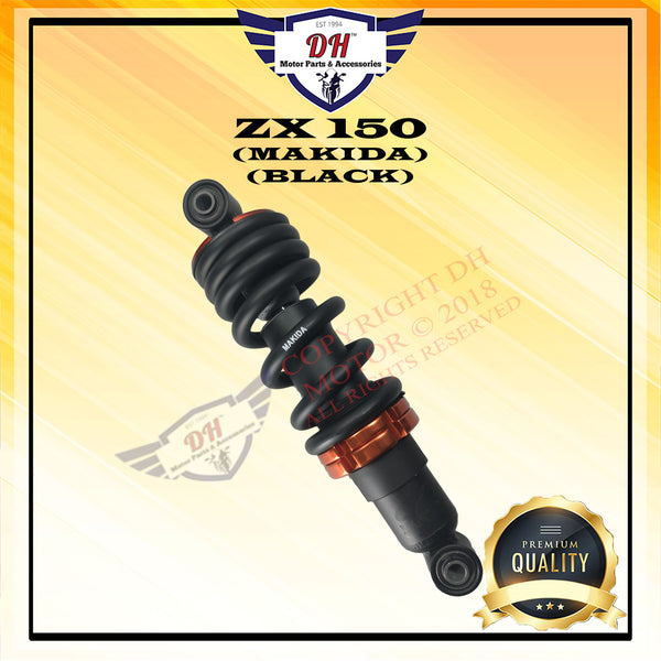 ZX 150 MAKIDA 265MM REAR MONOSHOCK (BLACK) KAWASAKI