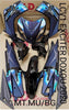 LC135 V1 STICKER BODY YAMAHA LC 135 EXCITER DOXOU 2020 BLUE (72) STRIPE